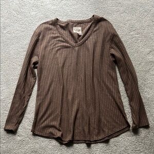 Chaser V-Neck Waffle-Knit Long‎ Sleeve